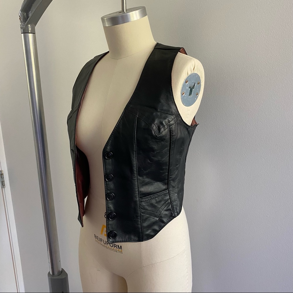 Vintage leather vest